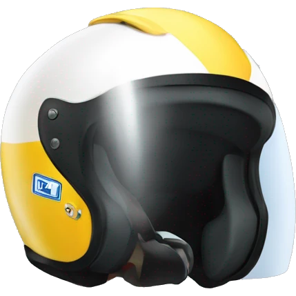 Sport motorbike helmet race  emoji