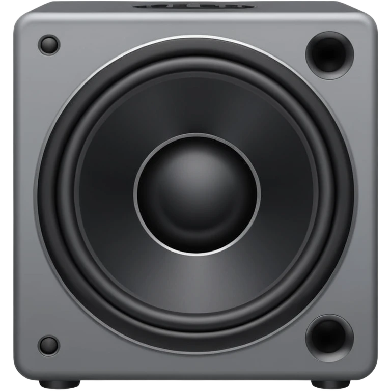 одна басс колонка с саббуфером, в 3 четверти, очень простенькая emoji