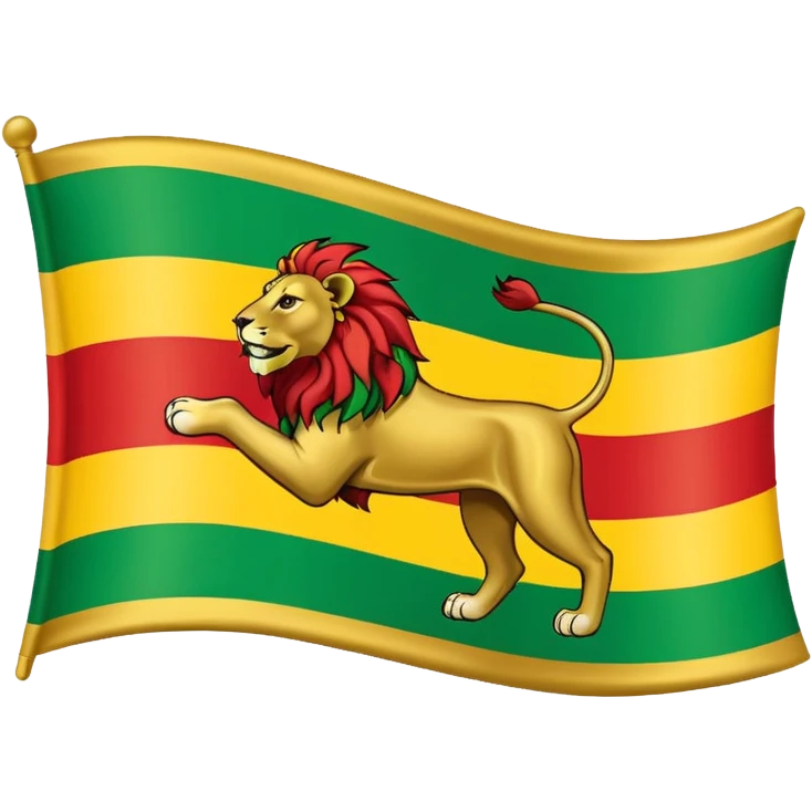 Ethiopian Lion of Judah flag  emoji