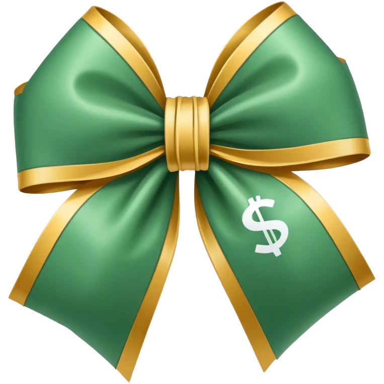 money wrapped in a bow  emoji