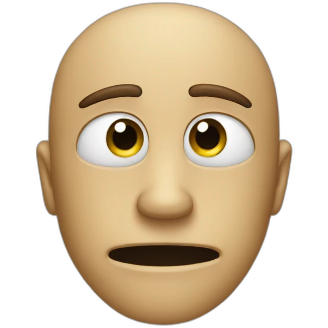 man crying but wearing a happy mask emoji