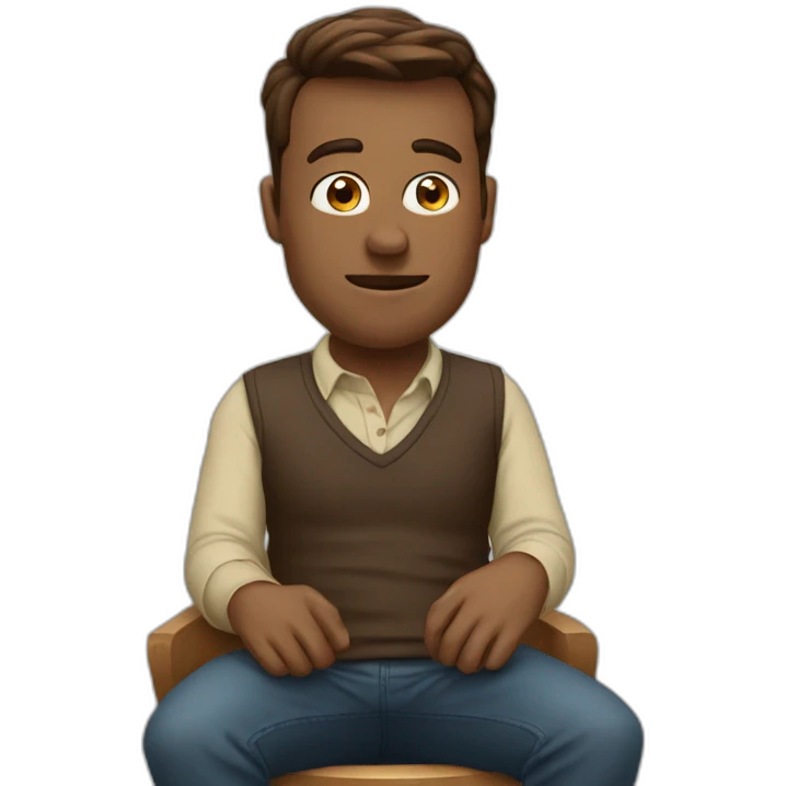 Elon muck sitting emoji