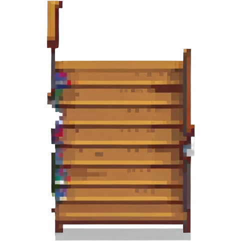 stairs, pixel art style, retro, blocky, 8-bit emoji