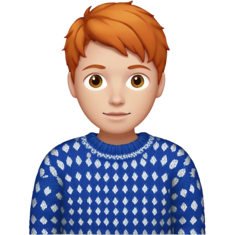 Knitted ginger hair  emoji