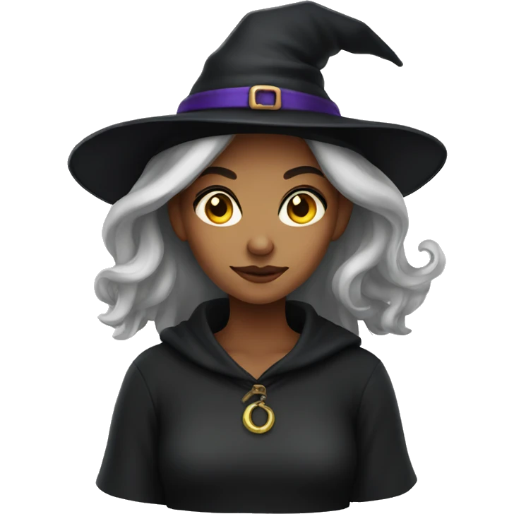 young woman witch emoji