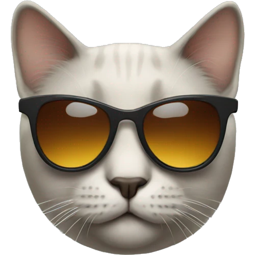 Cat with sunglasses emoji