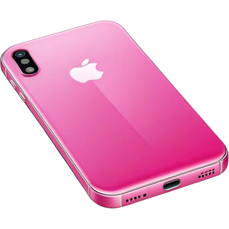 Pink apple IPhone 16 emoji