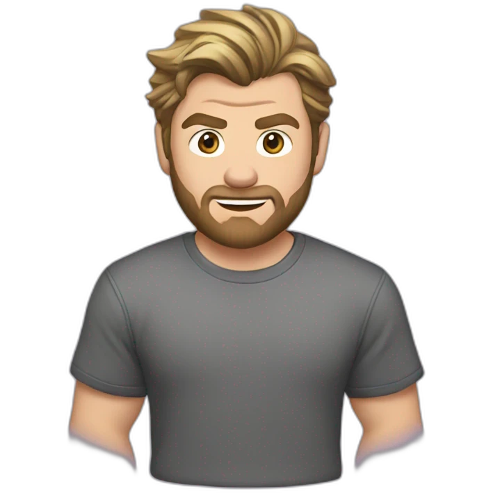 chris hemsworth t-shirt emoji
