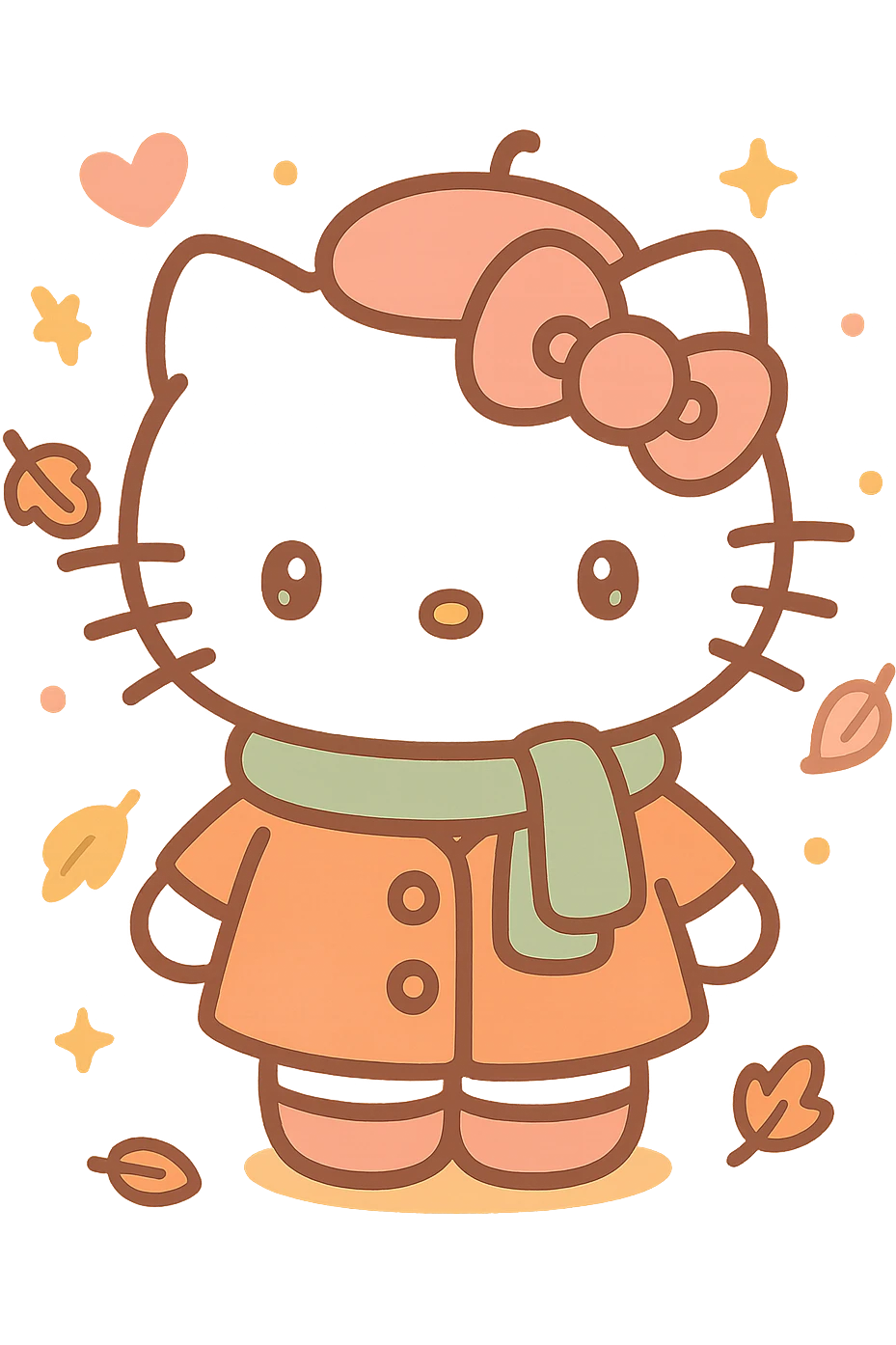 Hello Kitty Autumn Style emoji
