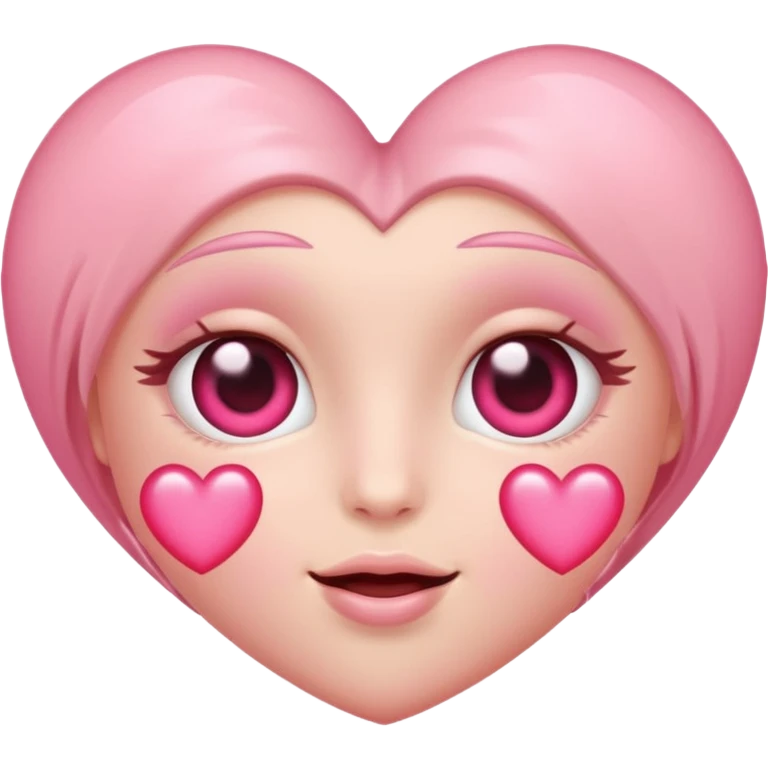 Pink heart eyes  emoji