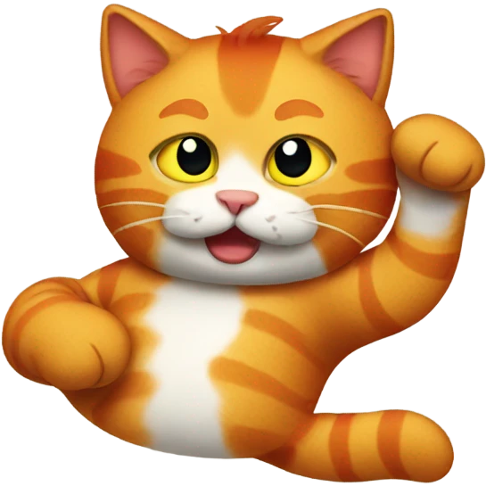 Drunk ginger cat emoji