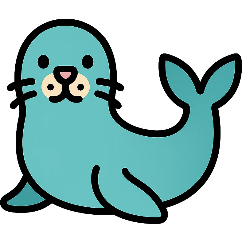 colored seal icon emoji