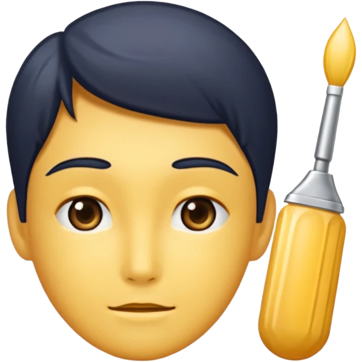 一個男生在New Beauty emoji