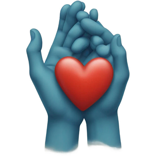 Make love heart hands emoji