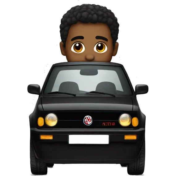 A black gti emoji