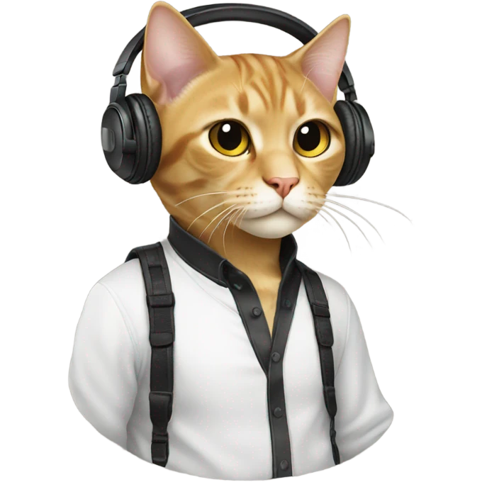 Cat dj emoji