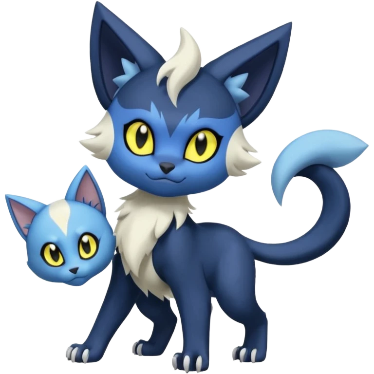 Luxray-Meowstic-Absol-Dewott-fusion emoji