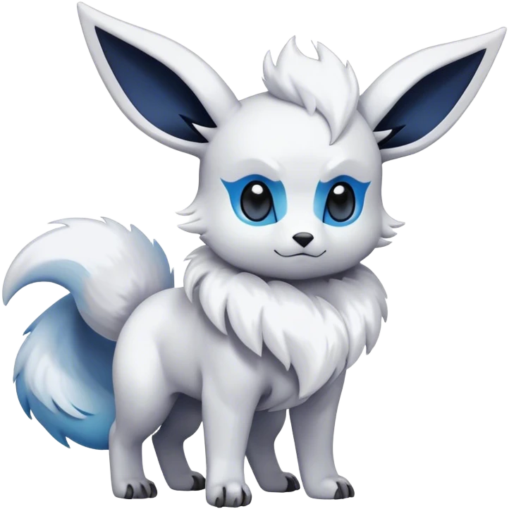 Cool Cute Kawaii Eevee-Absol-Pokemon Full Body emoji