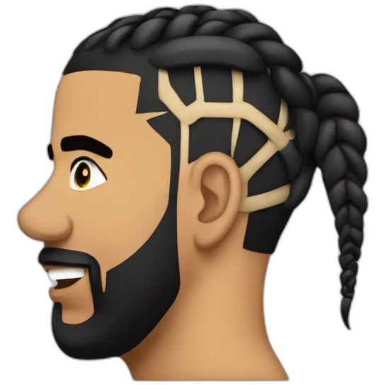 drake cornrows emoji