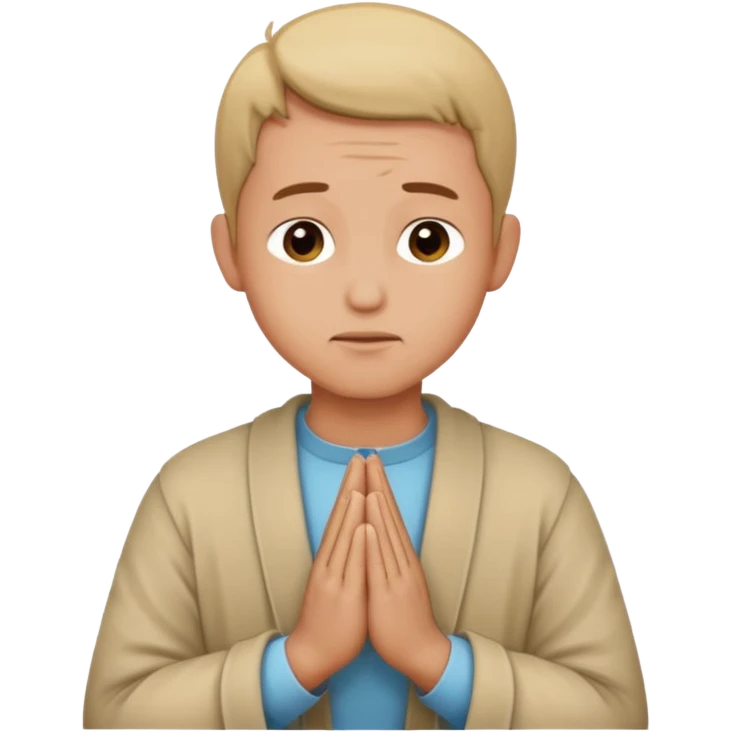 a man praying emoji