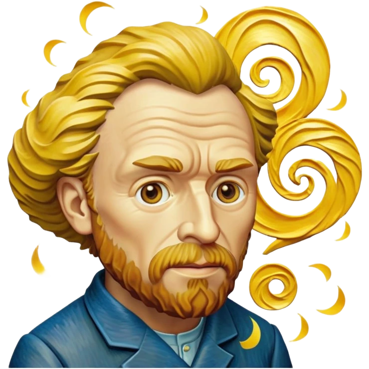 cinematic-realistic-vincent-van-gogh-pop-culture-emoji,-featuring-an-expressive-portrayal-inspired-by-the-legendary-painter-rendered-with-dynamic,-swirling-textures-and-artistic-lighting. emoji
