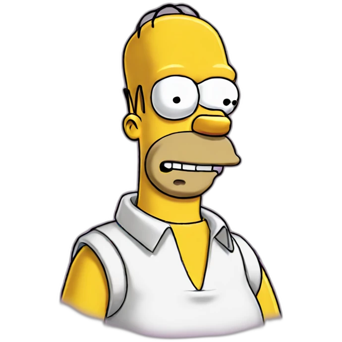Homer simpson do the sheesh emoji