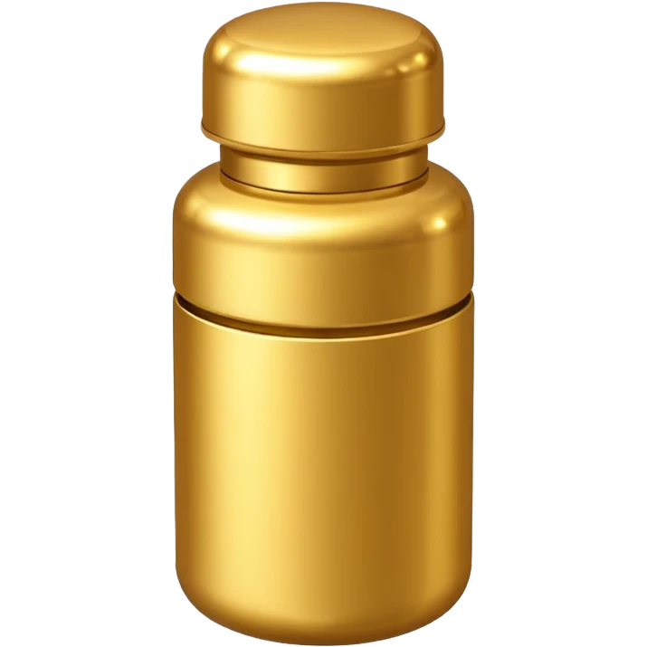 gold pill bottle emoji