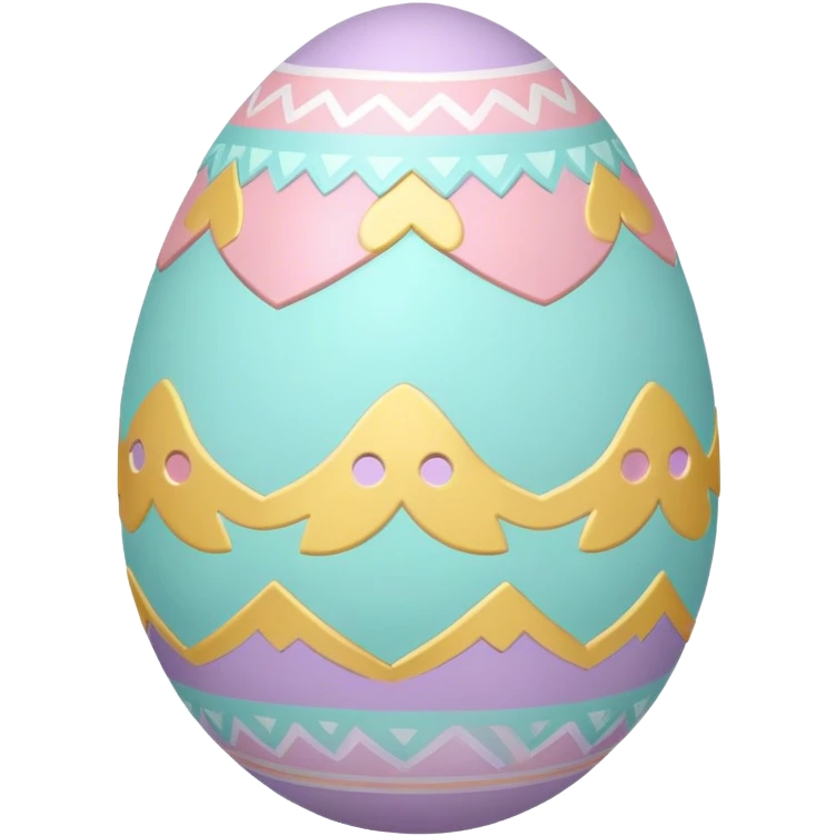 Decorated Easter egg emoji