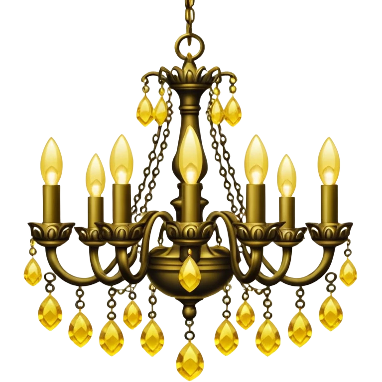 chandelier yellow emoji