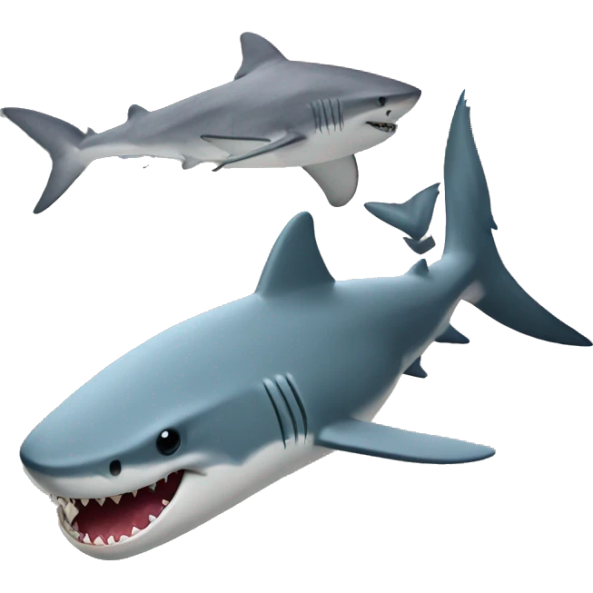 Shark combined with a bear emoji