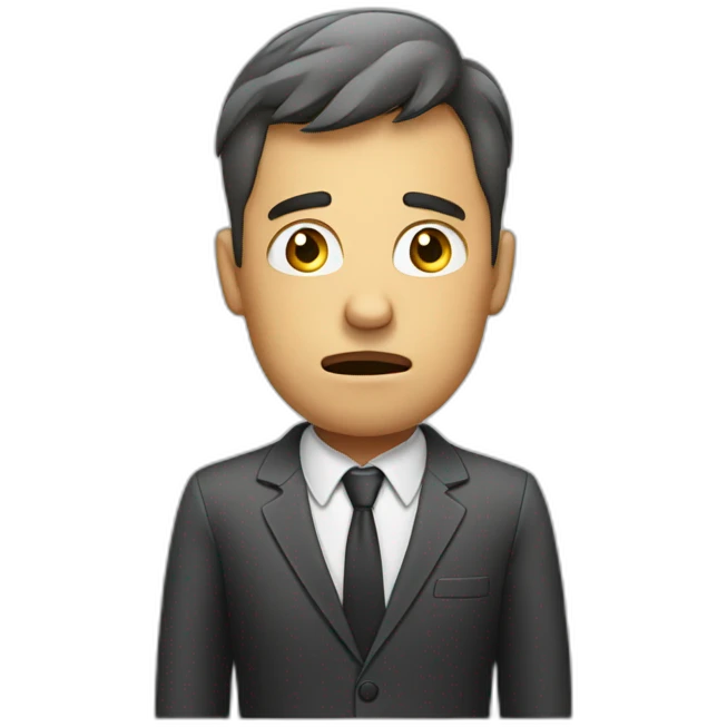 stressed businessman emoji