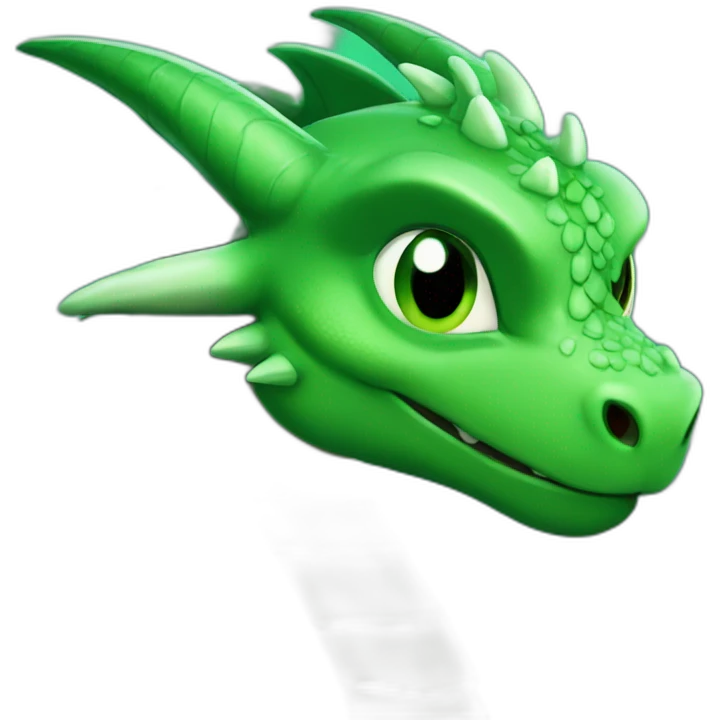 green night fury dragon emoji