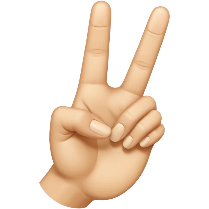 “Emoji-style hand making the letter ‘L’, with the index finger slightly curved. Clean, simple design, smooth shapes, neutral skin tone. White or transparent background, high resolution.” emoji
