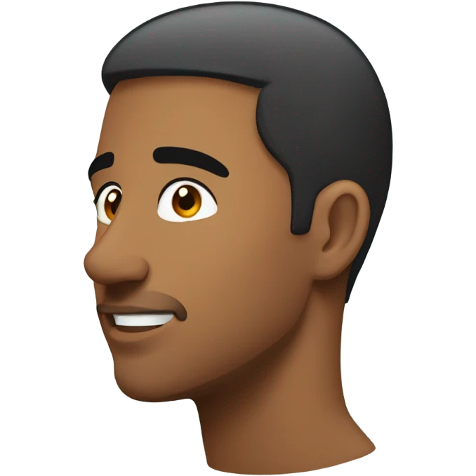 25 year old Man with stubble side profile looking sideways emoji