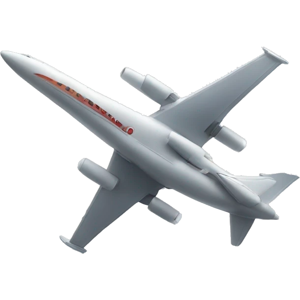 jet plane with vapor trails emoji