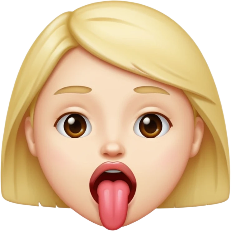 Sticking tongue out￼ emoji