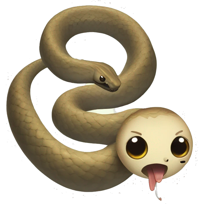 long snake in hole emoji