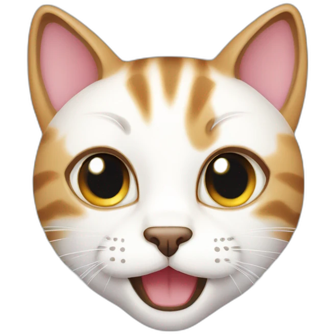 Meowing cute cat emoji
