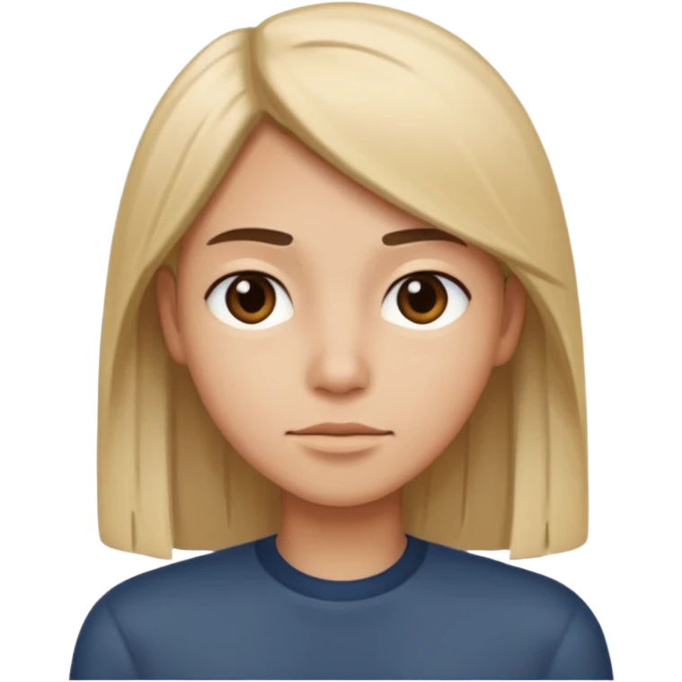 straight hair now emoji