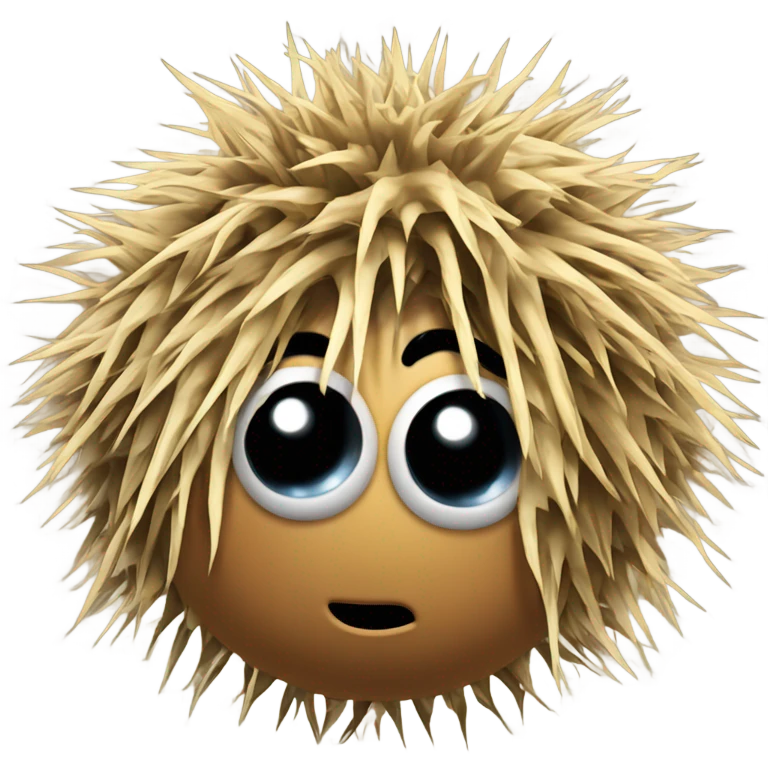 Tumbleweed with eyes emoji