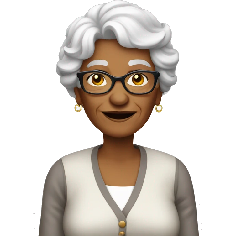 Cool grandma  emoji