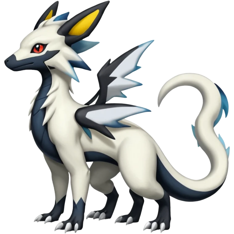 Salandit-Reshiram-Umbreon-Silvally-fusion (full body) emoji