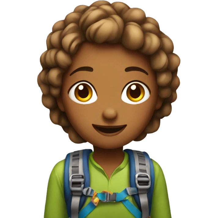 Climbing birthday girl emoji