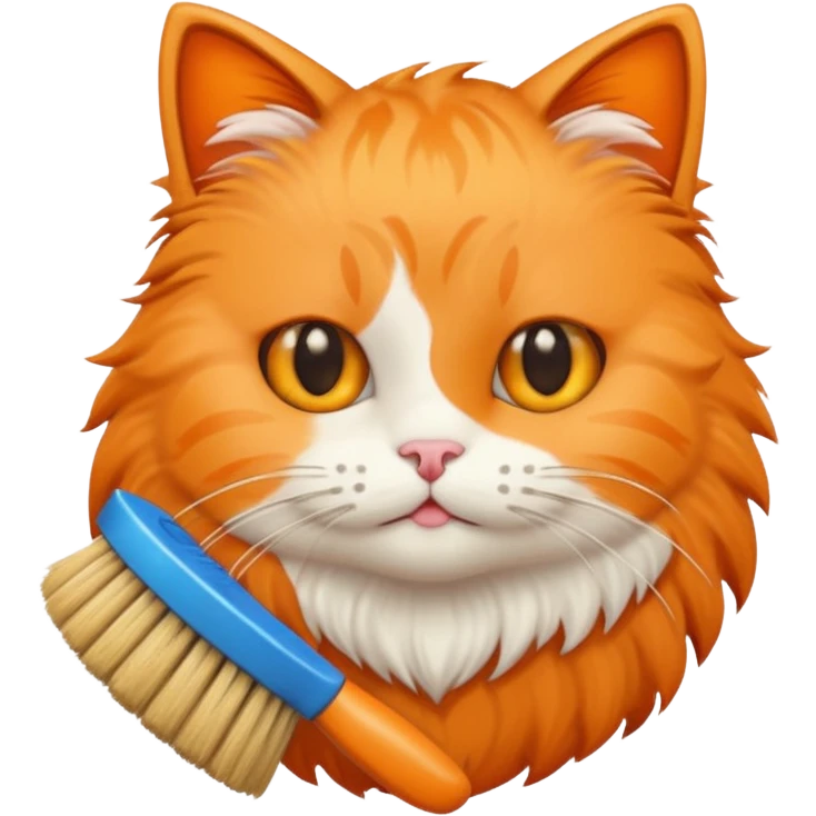 Cat with scrubbing brush emoji
