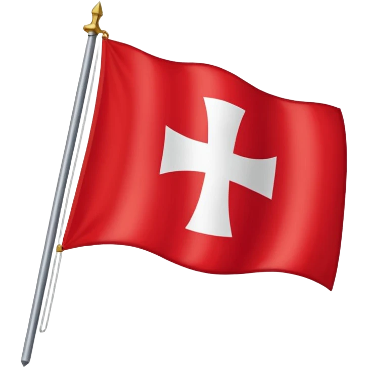 Le drapeau savoyard est de format rectangulaire. Il a un fond rouge légèrement plus foncé que le drapeau de la suisse, et une croix centrée atteignant les bords du drapeau. emoji