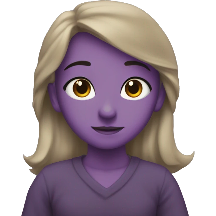 moño lila emoji