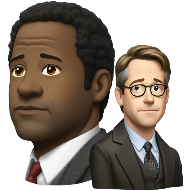 James jones earl looking down at Matthew Broderick  emoji