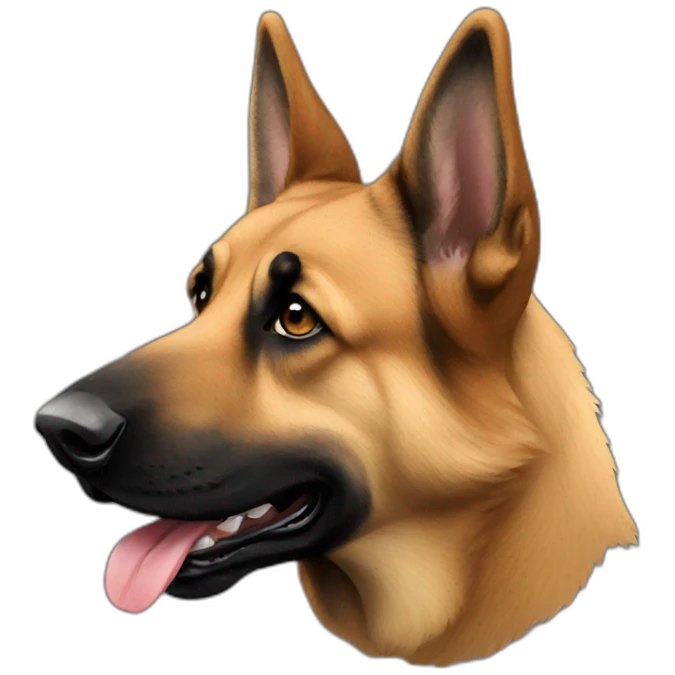 Berger allemand noir emoji