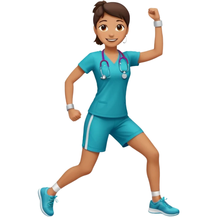 doctor doing cardio dance emoji