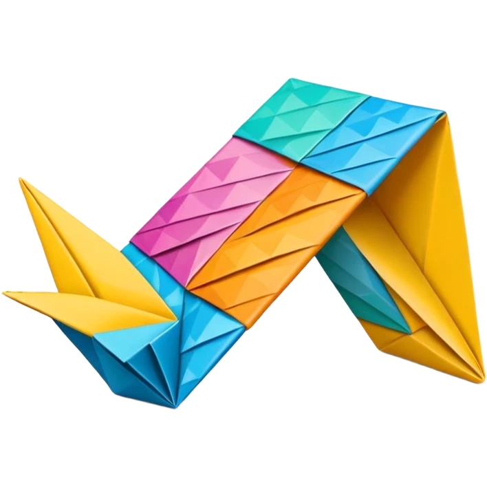 Origami tape emoji